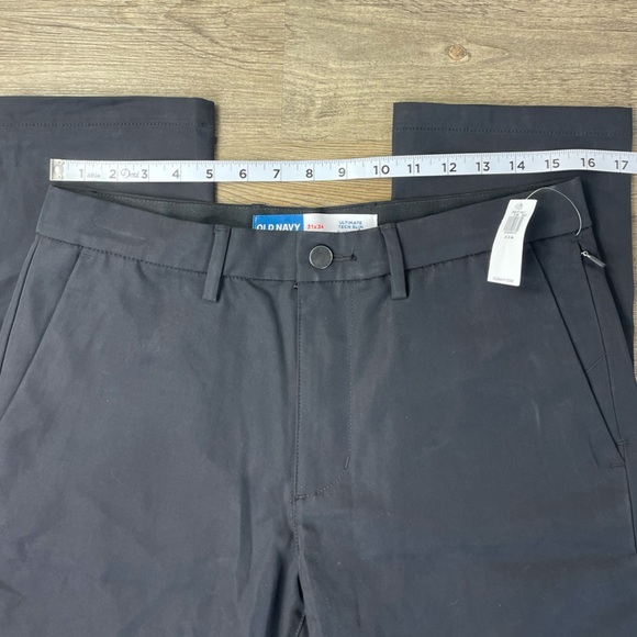 NWT Men’s Black Ultimate Tech Slim Chino Pants with Built in Flex, size 31x34 - Picture 4 of 10
